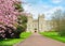 Long walk alley to Windsor castle in spring, London suburbs, UK