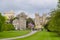 Long walk alley to Windsor castle in spring, London suburbs, UK