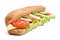 Long Whole Wheat Vegetarian Sandwich