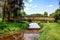 Long Wood Foot Bridge over Rural Country Stream