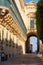 The long wooden balconies on the Grandmaster\'s Palace, Valletta,