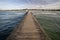 Long wooden ocean pier