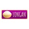 Longan fresh logo, cartoon style