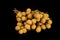 Longan fruit isolated on black background