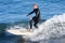 Longboard Surfer Tyler Newell Surfing in Santa Cruz California