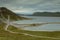 Longest road of Greenland leading along the Aajuitsup Tasia lake, Greenland