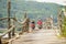 The longest wooden bridge in Vietnam.