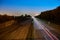 Longexposure picture of a highway