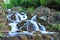 Longexposure picture of the waterfall in Viktoriapark in Berlin Kreuzberg, Germany