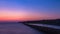 Longexposure romantic landscape sunset over the sea. Bangpoo Sam