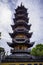 Longhua Pagoda  The size of the seven stories decreases from bottom to top. T
