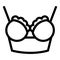 Longline bra icon, outline style
