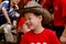 Longsheng, China: Smiling Boy with Cowboy Hat