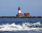 Longstone Lighthouse on the Farne Islands in the UK