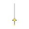 Longsword vector sharp cartoon magic king icon illustration. Medieval warrior weapon design