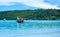 Longtail boat in andaman sea Phi Phi Islands Krabi Thailand.