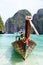 Longtail boats, Maya bay, Thailand