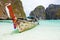 Longtail boats, Maya bay, Thailand