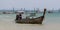 Longtail boats at Railay Beach near Ao Nang in southern Thailand.