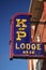 Longview, TX: Vintage Knights of Pythias Lodge Sign located in downtown Longview, Texas