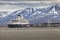 LONGYEARBYEN, SVALBARD, NORWAY - JULY 12 2014: Tourists boarding