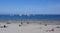 Looe Beach July 5 2019, Looe Lugger Regatta boats anchored of the beach