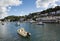 Looe Cornwall Cornish fishing town with boats
