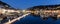 Looe Harbour at Night Cornwall England