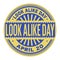 Look Alike Day stamp
