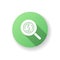 Look for money green flat design long shadow glyph icon