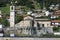 Look at Musso, and the church San Biagio, upper Lake Como,
