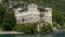 Look at the palace Palazzo Gallio Gravedona Lake Como in Italy