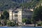 Look at the palace Palazzo Gallio Gravedona Lake Como in Italy