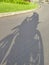 Look shadow & motorcycle