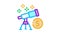 look at telescope money Icon Animation