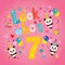 Look who`s seven - seventh birthday card