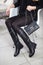 Lookbook, women`s high leather boots,