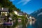 Lookin across the lake at the idyllic village of Hallstatt