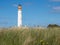 Looking across the dunes to Barns Ness Lighthouse