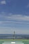 Looking across the Helideck of a Seismic Vessel rolling in calm conditions