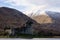 Looking across Loch Awe to Kilchurn Castle in the Scottish Highlands of Argyll and Bute