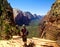 Looking at Angels landing