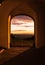 Looking Through Archway at Sunrise Solitude Palace Stuttgart Germany