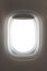 Looking through a big jet passenger plane window
