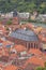 Looking down at the church of the Holy Sprit in Heidelberg