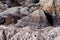 Looking down on the colorful Painted Desert in Arizona.