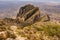 Looking down on El Capitan from the Guadalupe Peak Trail