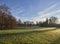 Looking down a Fairway at the Letham Grange Golf Course on a Winters morning.