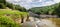 Looking Down The Genesee River From the Top of Middle Falls