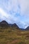 Looking down Glencoe to the West, with walkers on the West Highland way making their way along the Footpath.